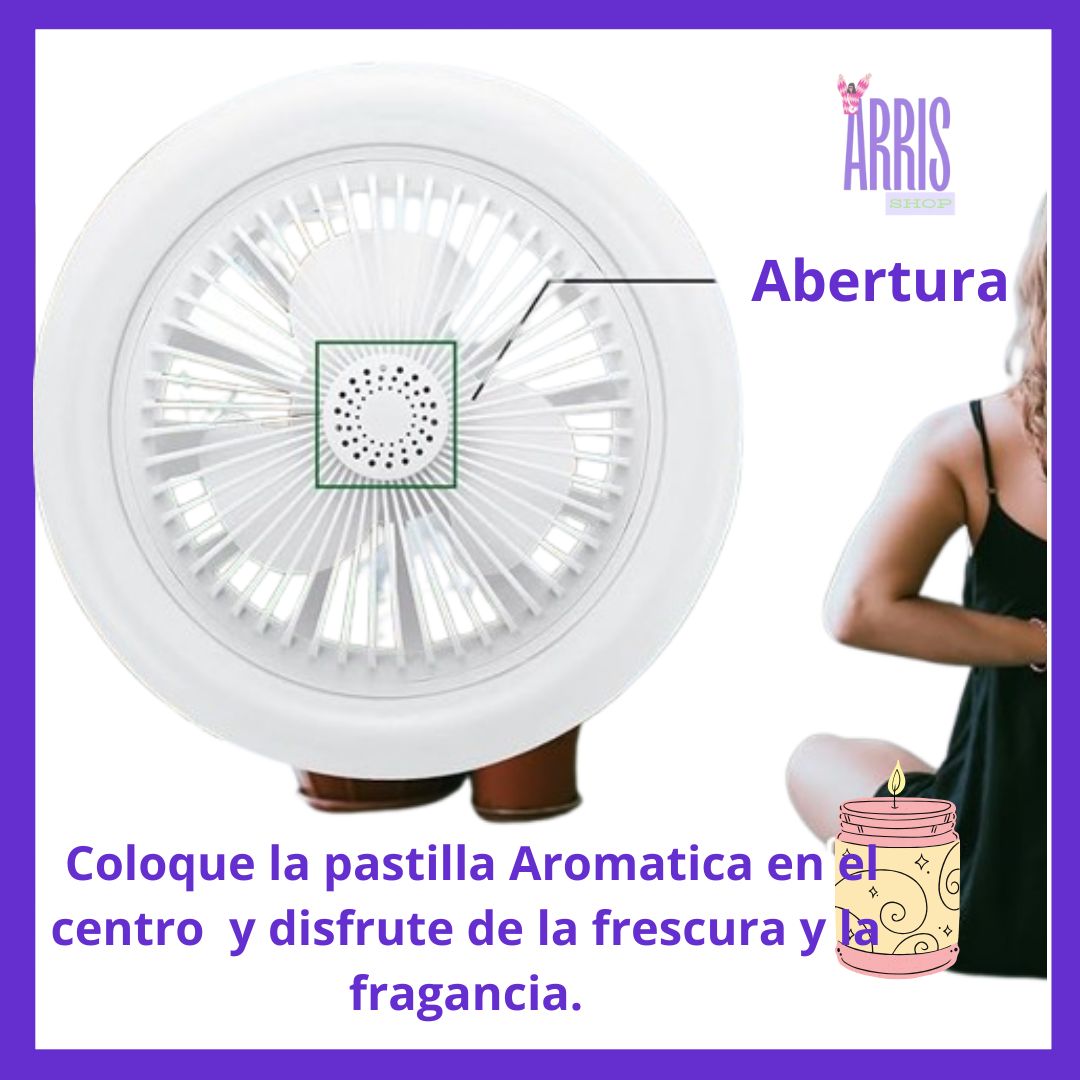 GlowWind™ VENTILADOR DE TECHO CON LUZ 3 EN 1